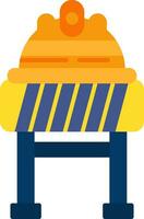 Roadblock Flat Icon vector