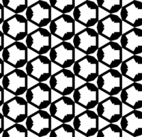 Black seamless abstract pattern. Overlay for background and backdrop. Ornamental design. PNG graphic illustration with transparent background.