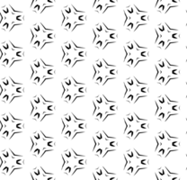 Black seamless abstract pattern. Overlay for background and backdrop. Ornamental design. PNG graphic illustration with transparent background.