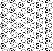 Black seamless abstract pattern. Overlay for background and backdrop. Ornamental design. PNG graphic illustration with transparent background.