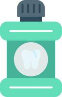 Mouthwash Flat Icon vector