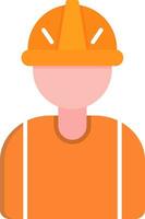 Worker Flat Icon vector