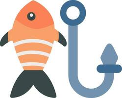 Fishhook Flat Icon vector