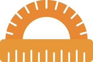 Protractor Flat Icon vector