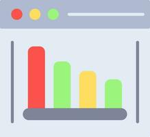 Statistics Flat Icon vector