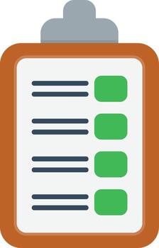 Task Flat Icon vector