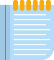 Notes Flat Icon vector