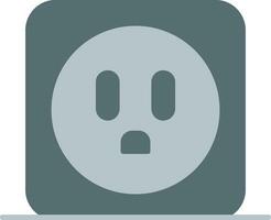 Power Socket Flat Icon vector