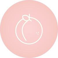 Peach Vector Icon