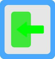 Log In Flat Icon vector