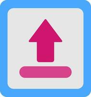 Uploading Flat Icon vector
