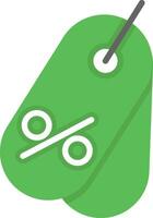 Tag Flat Icon vector