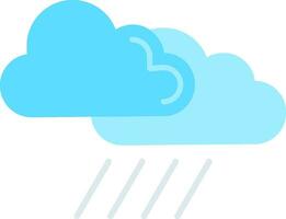 icono de nube plana vector