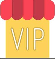 Vip Flat Icon vector