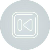 Previous Track Square Vector Icon