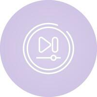 Video Next Track Button Vector Icon