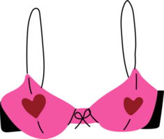 Red bra. Concept Valentine's day. png