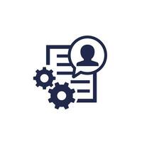 project manager icon on white vector