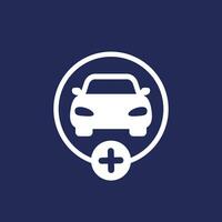 add a new car vector icon