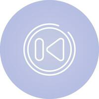 Previous Track Button Vector Icon