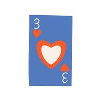 corazón tarjetas, tres. símbolo de amar, romance. diseño para San Valentín día. vector