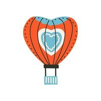 un capa de aire en el forma de un corazón. símbolo de amar, romance. diseño para San Valentín día. vector