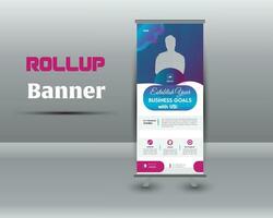 rollup banner design. vector