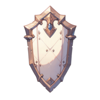 AI generated 2D Shield Weapon Game Asset Design png