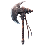 AI generated 2D Axe Weapon Game Asset Design png