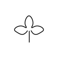 Leaf Modern Line Icon. Perfect for design, infographics, web sites, apps. vector