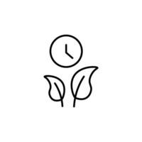 Plant Vector Outline Symbol For Design, Infographics, Apps