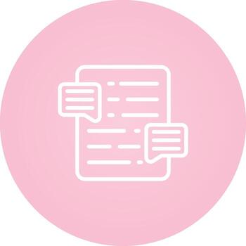 Document Commenting Vector Icon
