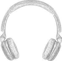 conceptos de auriculares de moda vector