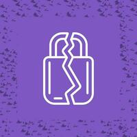 Brocken Padlock Vector Icon