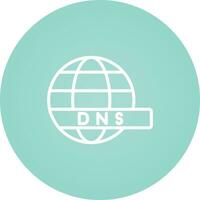 dns servidor vector icono