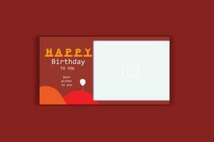 birthday banner design vector