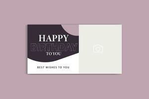 birthday banner design vector