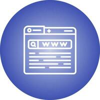 World Wide Web Vector Icon