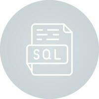 icono de vector de sql