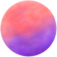 coloré rouge et violet aquarelle cercle illustration . png