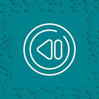 Previous Track Circle Vector Icon