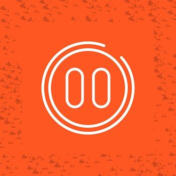 icono de vector de botón de pausa