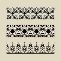 Seamless Boarder Pattern Design - Floral Boarder Design vector