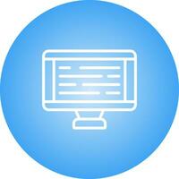 Desktop Computer Vector Icon