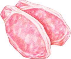 acquerello cibo Maiale png