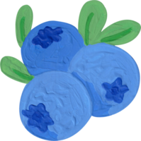 cute blueberry sticker clip art png