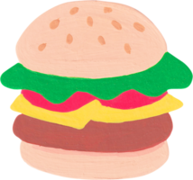 hamburguesa pegatina acortar Arte png