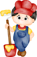 painter cartoon illustration png