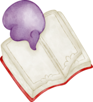 watercolor Magic book illustration png