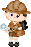 archeologist cartoon illustration png